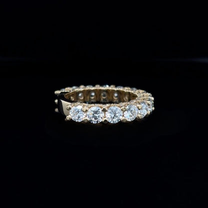 Round Lab Diamond Wedding Band (3.51cts Total)