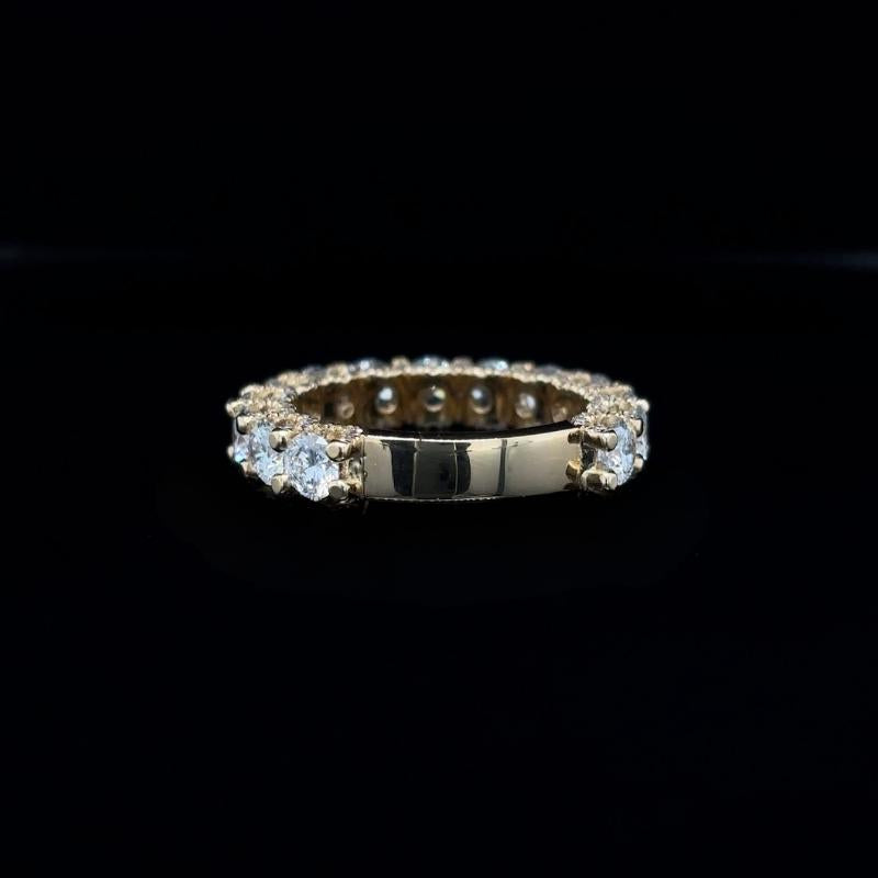 Round Lab Diamond Wedding Band (3.51cts Total)