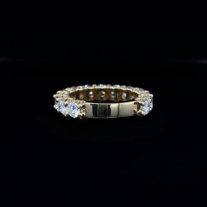 Round Lab Diamond Wedding Band (3.51cts Total)