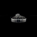 Round Multi Row Band Lab Diamond Engagement Ring (4.59cts Total, 3.06cts Centre)