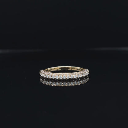 3D Pave Lab Diamond Wedding Band (0.54ct Total)
